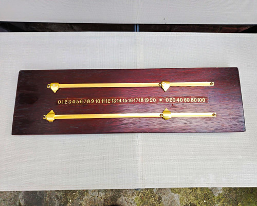Wooden snooker scoreboard - snooker,