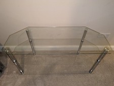 Glass corner TV stand for AV