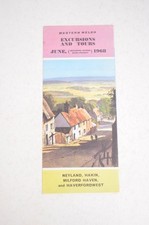 Bus Coach Timetable Leaflet Western Welsh Tours Neyland Haverfordwest June 1968