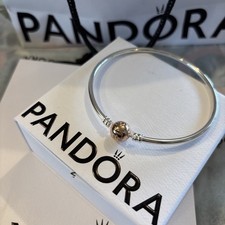 New  Pandora Bangle with Rose