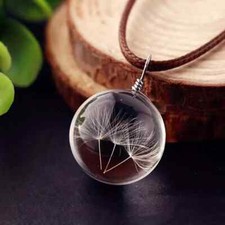Dandelion Necklace Real Dried