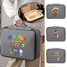 Fireproof Waterproof Document Bag File Money Safe Box Secret File Protect Pouch