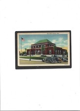 MASSACHUSETTS PC "Post Office, Gardner"  UNUSED  No Writing  1930's Autos
