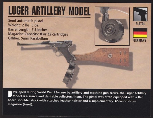 Luger artillery model 9mm - artillery,