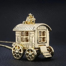 Gypsy Wagon Pendant Necklace