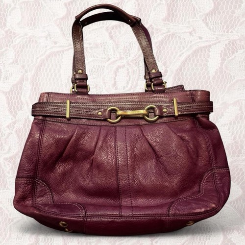 Vintage coach hamptons - vintage, leather