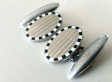 Art deco cufflinks chain - art,