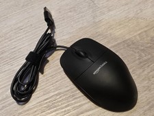 Amazon Basics USB Wired Mouse 3-Button Standard Black