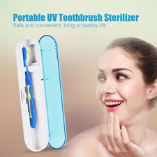Antibacteria UV Light Toothbrush Sterilizer Sanitizer Cleaner Disinfection Blue