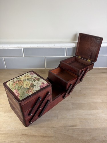 Vintage wooden accordion - wooden,