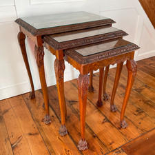 Antique Wooden Tables Nesting