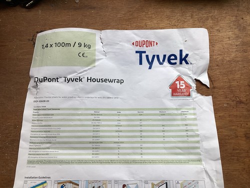 60m dupont tyvek housewrap - 60m,
