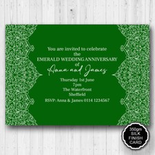 Personalised 55th Emerald