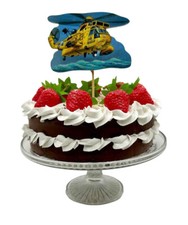Rescue Helicopter Cake Topper