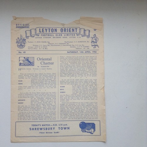 1955 leyton orient - 1955/56,