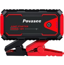 Povasee Jump Starter Power Pack 3000A Car Battery Booster for 12V Vehicle 