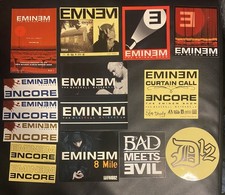 Eminem Japan Promo Sticker Set 8 Mile Encore Curtain Call D12
