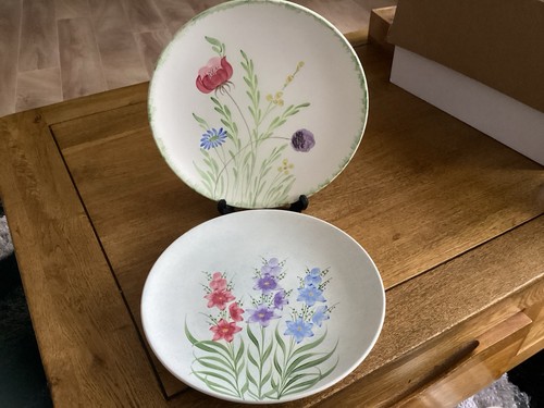 Two radford plates decorated - two,