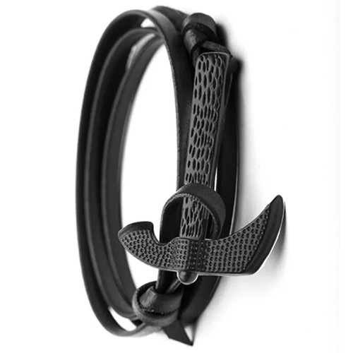 22cm black leather - black, axe