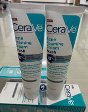 2x150ml CeraVe Acne Foaming Cream Wash Cleaner 10% New