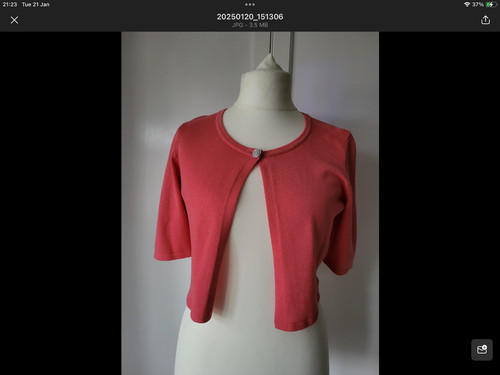 Kalico coral cardigan bought