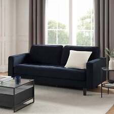 Dusk Sloane Midnight Dark Navy Velvet 3 Seater Sofa RRP £440