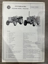 Steyr 650 and 650a Vintage Tractor Brochure Leaflet 1st Edition