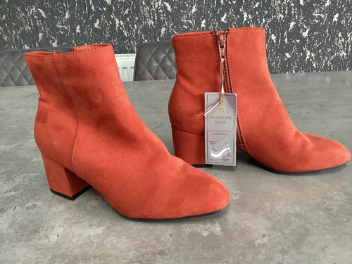 Ladies dark orange suede - ladies,