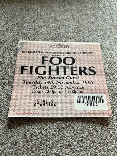 Foo fighters ticket brixton - ticket,