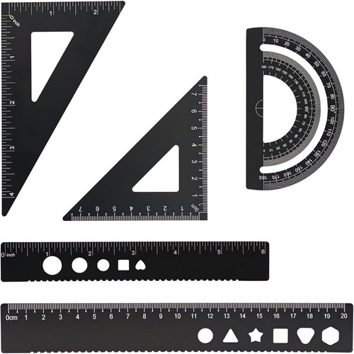 Pcs metal geometry - pcs, set,