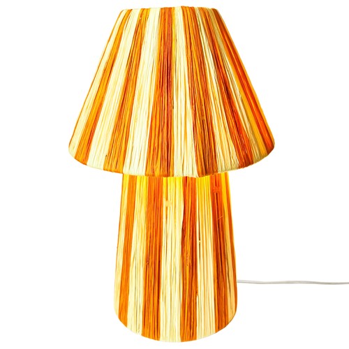Beige boho moroccan table lamp - beige,