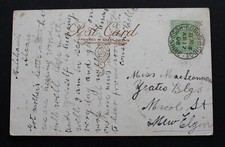 Conon Bridge, Ross-shire, Scotland 1908 postmark on a Ancient Mari postcard to M