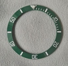 38mm Ceramic bezel insert Green Rolex Submariner Seiko SKX SRPD Hulk 