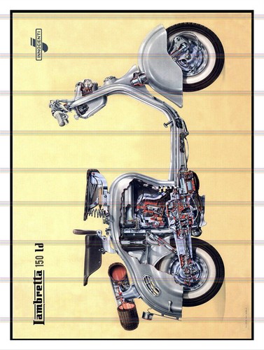 Lambretta retro vintage metal - retro,