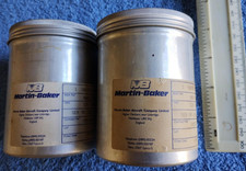 2x Original Martin-Baker Squib Assembly Tins (empty) Ejection Seat Components