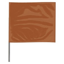 GRAINGER APPROVED 4515BRN-200 Marking Flag, 15", Brown,PVC,PK100 3LVF2