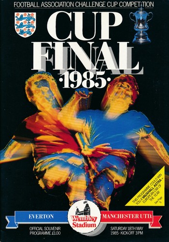 Cup final programme 1985 - cup,