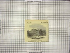 Original Old Antique Print