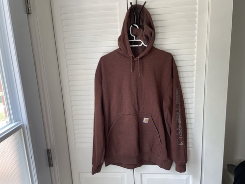Carhartt brown pullover hooded - brown,