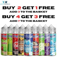 Kingston E Liquid 100ml E Juice Nicotine Free 0mg ALL Flavours VAPE Juice