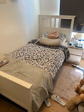 Ikea brand- White Solid Wooden Bed Frame Single 3ft Bed