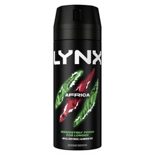 Lynx Africa Aerosol Body Spray Men's Deodorant Spray with a mandarin 150ml