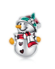Snowman Charm Genuine S925