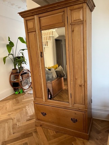 Vintage wardrobe with - wardrobe,