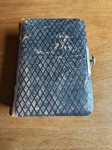 Antique small leather bound - antique,