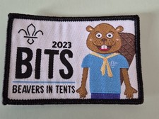 Scouting UK Blanket Badge - Beavers In Tents 2023