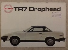Triumph TR7 Drophead Car sales