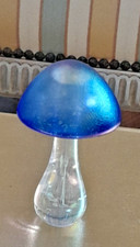 Blue Etched Mushroom by Heron