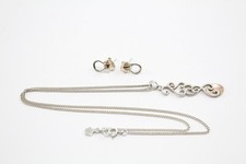 Clogau Sterling Silver Jewellery Rose Gold Accents Earrings Love Spoon x 2 (6g)