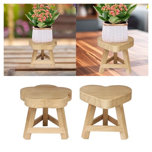 Wood plant stand small rustic - wood,